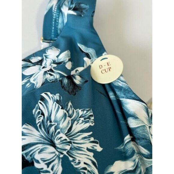 Artesands Fleur Du Champ Monet Soft Cup Bikini Top Twist Front Floral Blue 12 - Picture 4 of 8